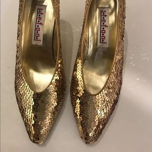 Vintage Sequin Heels